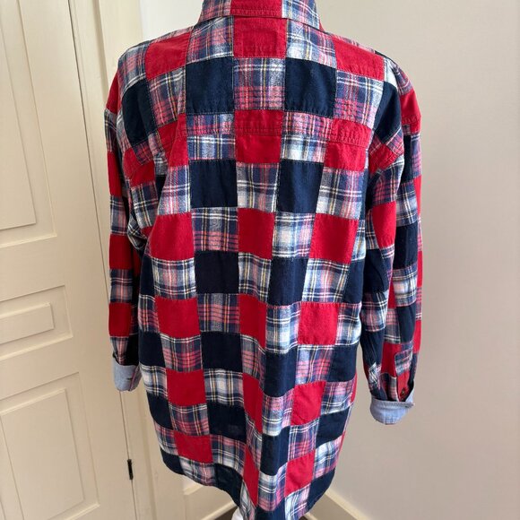 Rare Vintage Cotton Patchwork Blouse by Liz Sport - Picture 5 of 11